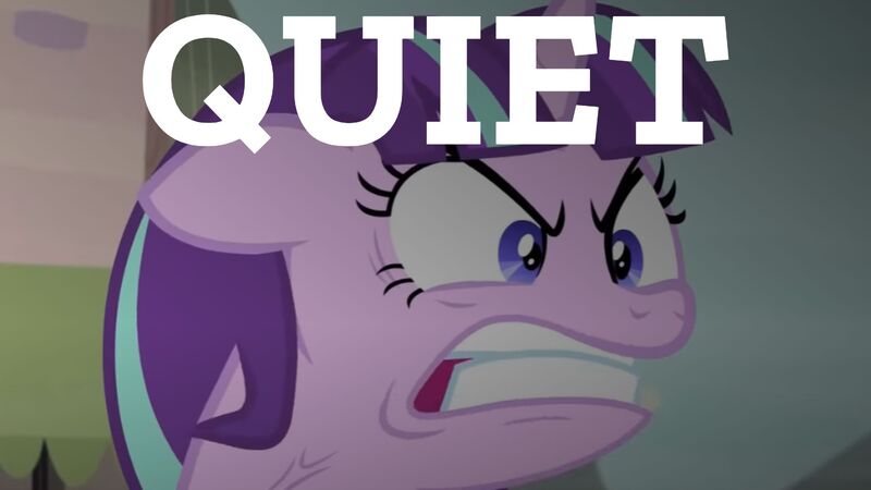 Size: 1920x1080 | Tagged: safe, derpibooru import, edit, edited screencap, editor:quoterific, screencap, starlight glimmer, the cutie map, image, jpeg, quiet, ragelight glimmer