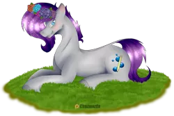 Size: 5000x3340 | Tagged: safe, artist:chazmazda, derpibooru import, oc, oc:doodlebop, pony, bubble, colored, cute, cutie mark, flat colors, floral head wreath, flower, fluffy, fullbody, grass, hooves, image, outline, patreon, photo, png, shade, shine, short hair, simple background, solo, transparent, transparent background