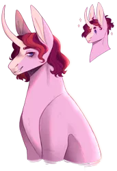 Size: 1638x2395 | Tagged: safe, artist:sleepy-nova, derpibooru import, oc, oc:sakura, pony, unicorn, curved horn, horn, image, male, offspring, parent:princess cadance, parent:sunburst, parents:sundence, png, simple background, solo, stallion, transparent background