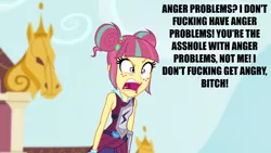 Size: 1280x720 | Tagged: safe, derpibooru import, edit, edited screencap, screencap, sour sweet, equestria girls, friendship games, angry, dat face, female, hypocritical humor, image, open mouth, png, screaming, solo, sour rage, swearing, uvula, vulgar, yelling