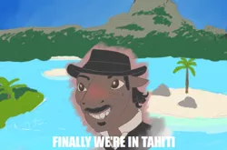 Size: 538x356 | Tagged: safe, derpibooru import, ponified, earth pony, pony, drawpile, dutch, dutch van der linde, image, meme, png, red dead redemption, red dead redemption 2, shitposting, solo, tahiti