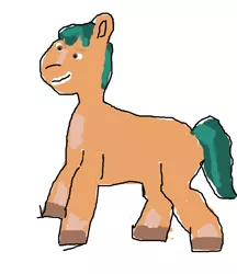 Size: 900x1044 | Tagged: safe, artist:joeydr, derpibooru import, hitch trailblazer, earth pony, pony, 1000 hours in ms paint, g5, image, male, png, simple background, solo, stallion, unshorn fetlocks, white background