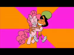 Size: 960x720 | Tagged: artist needed, source needed, safe, derpibooru import, pinkie pie, hug, image, implied pinker, jpeg, shipping fuel, wander over yonder, wander (wander over yonder)