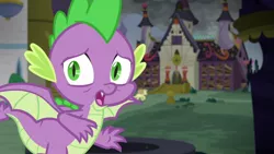 Size: 1920x1080 | Tagged: safe, derpibooru import, screencap, dandy dispatch, spike, dragon, pony, the ending of the end, image, male, png, winged spike