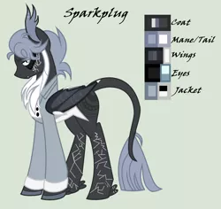 Size: 1712x1616 | Tagged: safe, artist:lominicinfinity, derpibooru import, oc, oc:sparkplug, image, male, png, reference sheet, simple background, solo