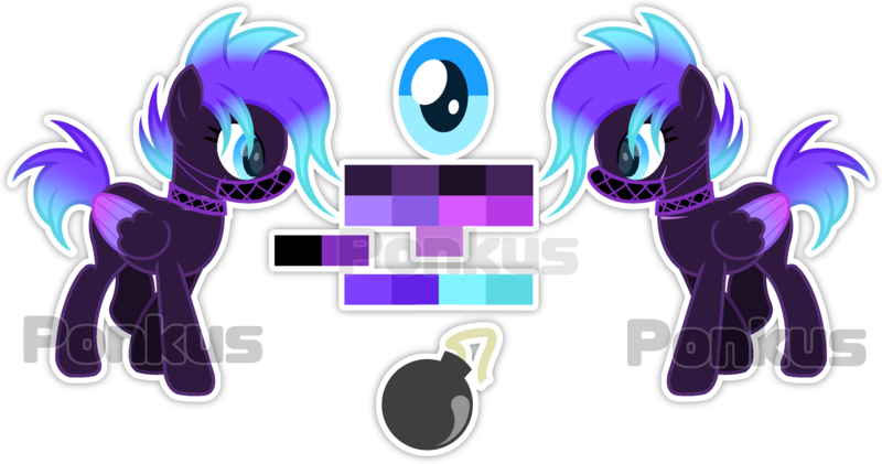 Size: 3800x2000 | Tagged: safe, artist:ponkus, derpibooru import, oc, oc:rad blast, unofficial characters only, pegasus, pony, fallout equestria, choker, female, image, mare, mask, png, reference sheet, scar, simple background, solo, transparent background, two toned wings, wings