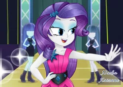 Size: 1754x1240 | Tagged: safe, artist:nadiakaizane, derpibooru import, rarity, equestria girls, life is a runway, clothes, female, image, mannequin, png