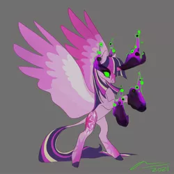 Size: 2000x2000 | Tagged: safe, artist:creeate97, derpibooru import, twilight sparkle, alicorn, dark magic, image, jpeg, magic, solo, twilight sparkle (alicorn)