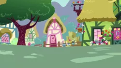 Size: 1280x720 | Tagged: safe, derpibooru import, screencap, the fault in our cutie marks, background, image, no pony, png, ponyville, scenic ponyville