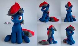 Size: 2000x1193 | Tagged: safe, artist:meplushyou, derpibooru import, oc, oc:lightning moon, bat pony, pony, image, irl, jpeg, male, photo, plushie, solo, stallion