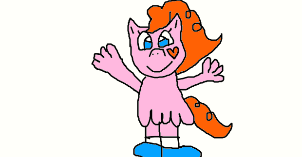 Size: 620x324 | Tagged: safe, artist:sweetheart1012, derpibooru import, oc, unofficial characters only, crossover, crossover offspring, crossover ship offspring, cute, female, image, interspecies offspring, male, offspring, parent:pinkie pie, parents:pinker, parent:wander, png, simple background, solo, white background