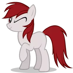 Size: 757x761 | Tagged: safe, artist:raindashesp, derpibooru import, oc, oc:heritage glance, unofficial characters only, pony, derpibooru community collaboration, 2021 community collab, colt, image, looking at you, male, one eye closed, png, raised hoof, simple background, solo, transparent background, wink, winking at you