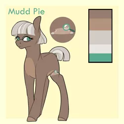 Size: 1280x1280 | Tagged: safe, artist:primrosepaper, derpibooru import, oc, oc:mudd pie, earth pony, female, glasses, image, jpeg, offspring, parent:maud pie, parent:mud briar, parents:maudbriar, solo