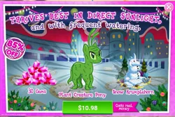 Size: 1042x701 | Tagged: safe, derpibooru import, official, screencap, original species, plant pony, advertisement, costs real money, gameloft, image, jpeg, plant, plant creature pony, sale