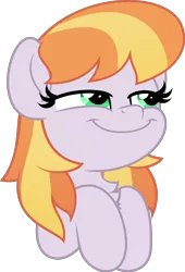 Size: 3392x5000 | Tagged: safe, artist:jhayarr23, derpibooru import, part of a set, copper top, earth pony, pony, alternate hairstyle, commission, female, image, just one bite, mare, png, reference, simple background, solo, spongebob reference, spongebob squarepants, transparent background, ych result, you like krabby patties don't you squidward?