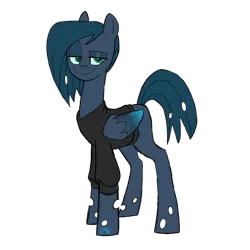 Size: 2000x2000 | Tagged: safe, artist:chelseawest, derpibooru import, oc, changepony, hybrid, clothes, high res, image, interspecies offspring, offspring, parent:queen chrysalis, parent:star hunter, png, shirt, simple background, solo, transparent background