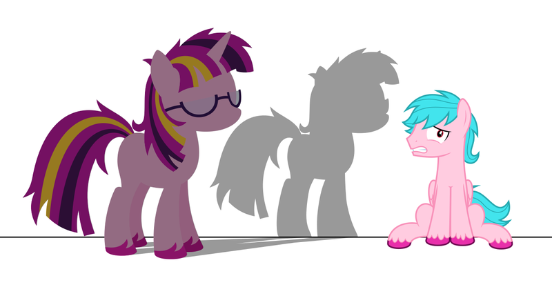 Size: 1280x665 | Tagged: safe, artist:parclytaxel, artist:starponys87, derpibooru import, oc, oc:fireshy, pegasus, asperger's syndrome, autism, blue, fear, image, parody, pink, png, scared, shadow, shy, stranger, timid