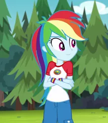 Size: 902x1030 | Tagged: safe, derpibooru import, screencap, rainbow dash, equestria girls, legend of everfree, camp everfree outfits, cropped, cute, dashabetes, female, image, png, solo