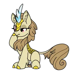Size: 1864x1824 | Tagged: safe, artist:sevenserenity, derpibooru import, kirin oc, oc, oc:mirage chaser, unofficial characters only, kirin, boop, curious, image, png, self-boop, simple background, sitting, solo, transparent background