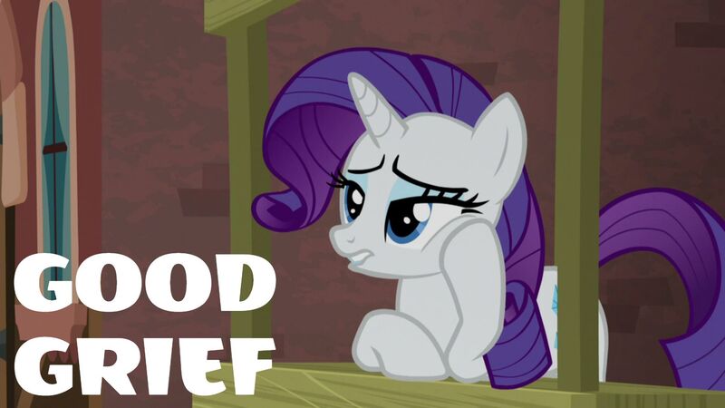 Size: 1920x1080 | Tagged: safe, derpibooru import, edit, edited screencap, editor:quoterific, screencap, rarity, pony, unicorn, made in manehattan, charlie brown, female, good grief, image, jpeg, lip bite, reference, solo