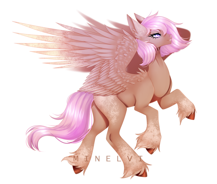 Size: 2428x2060 | Tagged: safe, artist:minelvi, derpibooru import, oc, unofficial characters only, pegasus, pony, colored hooves, eyelashes, hoof fluff, image, looking up, pegasus oc, png, rearing, signature, simple background, solo, transparent background, wings