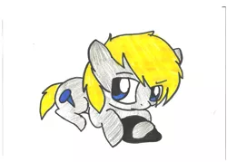 Size: 2891x2074 | Tagged: safe, artist:modernlisart, derpibooru import, oc, oc:insanity, earth pony, pony, earth pony oc, image, png, solo, traditional art