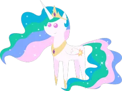 Size: 918x687 | Tagged: safe, artist:zacatron94, derpibooru import, editor:slayerbvc, princess celestia, alicorn, pony, cropped, crown, female, hoof shoes, image, jewelry, mare, peytral, png, pointy ponies, regalia, simple background, solo, transparent background