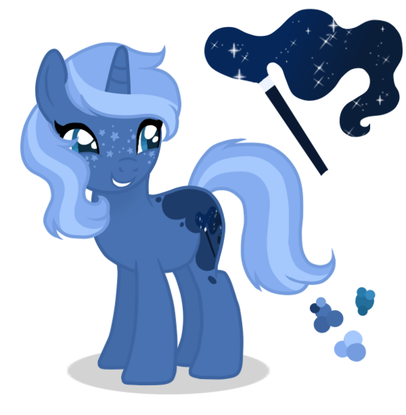 Size: 600x613 | Tagged: safe, artist:magicuniclaws, derpibooru import, oc, pony, unicorn, female, image, magical lesbian spawn, mare, offspring, parent:princess luna, parent:trixie, parents:luxie, png, simple background, solo, transparent background