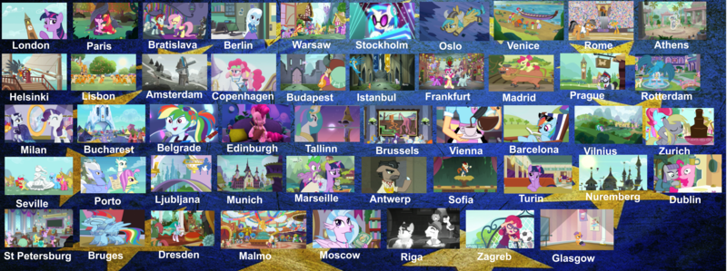 Size: 2500x934 | Tagged: safe, artist:rapmlpandbttffan23, derpibooru import, screencap, all aboard, apple bloom, autumn blaze, big macintosh, cup cake, derpy hooves, doctor caballeron, fluttershy, gabby, gallus, linky, maud pie, moonlight raven, pinkie pie, princess celestia, rainbow dash, rarity, shoeshine, silverstream, smolder, spike, spirit of hearth's warming presents, star swirl the bearded, sugar belle, sunset shimmer, tender taps, trixie, twilight sparkle, twilight sparkle (alicorn), valley glamour, vinyl scratch, yona, ponified, alicorn, cow, dragon, pony, a hearth's warming tail, campfire tales, equestria girls, fake it 'til you make it, my little pony: the movie, on your marks, rainbow roadtrip, school daze, sounds of silence, sparkle's seven, spring breakdown, surf and/or turf, the cutie pox, the fault in our cutie marks, the point of no return, the saddle row review, too many pinkie pies, alternate hairstyle, apple, apple tree, boat, bridge, canoe, castle of the royal pony sisters, clock tower, coffee, collage, crystal empire, equestria girls ponified, female, fine art parody, food, fountain, helmet, hipstershy, image, intertwined trees, lifejacket, male, meme, pear tree, png, ponyville, shipping, straight, sugarmac, sunglasses, tree, windmill, winged spike
