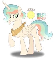 Size: 2176x2360 | Tagged: safe, artist:purplepotato04, derpibooru import, oc, alicorn, pony, image, magical lesbian spawn, male, offspring, parent:applejack, parent:princess celestia, parents:applelestia, png, simple background, solo, stallion, transparent background