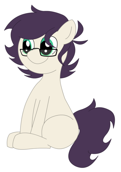 Size: 1400x2000 | Tagged: safe, artist:minus, derpibooru import, oc, unofficial characters only, earth pony, pony, derpibooru community collaboration, 2021 community collab, colored, colt, cute, derpibooru exclusive, digital art, foal, glasses, green eyes, happy, image, male, png, simple background, sitting, smiling, solo, transparent background, vector