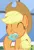 Size: 400x581 | Tagged: safe, derpibooru import, screencap, applejack, the ending of the end, cropped, donut, eating, food, herbivore, image, png, solo