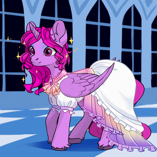 Size: 1024x1024 | Tagged: safe, derpibooru import, oc, alicorn, pony, avatar maker factory, fancy, female, image, lady lavender, mare, png