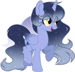 Size: 2476x2386 | Tagged: safe, artist:auroranovasentry, derpibooru import, oc, oc:stella moonshine, alicorn, pony, female, image, mare, parents:styuna, png, simple background, solo, transparent background