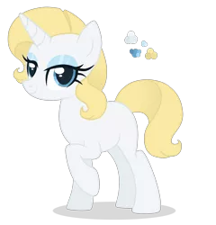 Size: 2400x2500 | Tagged: safe, artist:magicuniclaws, derpibooru import, oc, pony, unicorn, female, image, mare, offspring, parent:prince blueblood, parent:rarity, parents:rariblood, png, simple background, solo, transparent background