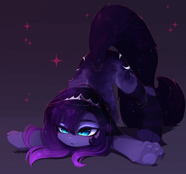 Size: 4096x3822 | Tagged: safe, artist:magnaluna, derpibooru import, princess luna, cat, cat pony, original species, catified, crown, face down ass up, high res, image, jewelry, jpeg, leg fluff, paws, princess mewna, regalia, solo, species swap, underpaw