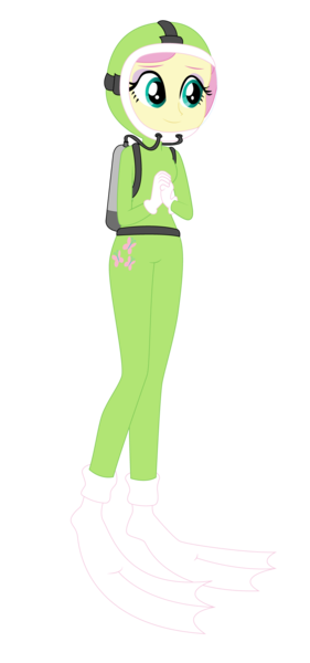 Size: 936x2000 | Tagged: safe, artist:zefrenchm, derpibooru import, fluttershy, equestria girls, clothes, diving suit, female, hooded wetsuit, image, png, scuba, scuba gear, simple background, solo, transparent background, vector, wetsuit