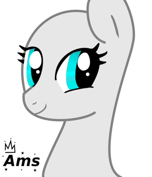 Size: 658x766 | Tagged: safe, artist:amgiwolf, derpibooru import, oc, unofficial characters only, earth pony, pony, bald, base, bust, earth pony oc, eyelashes, image, png, simple background, smiling, solo, transparent background