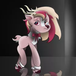 Size: 7777x7777 | Tagged: safe, artist:lincolnbrewsterfan, derpibooru import, oc, oc:despondent, unofficial characters only, deer, my little pony: the movie, absurd resolution, album cover, antlers, cute, dark, deer oc, derpibooru exclusive, despondency, gradient background, highlights, image, inkscape, inspired by a song, light, movie accurate, no base, png, princewhateverer, reflection, remake, sad, sadorable, simple background, song, song reference, spectacles, .svg available, vector