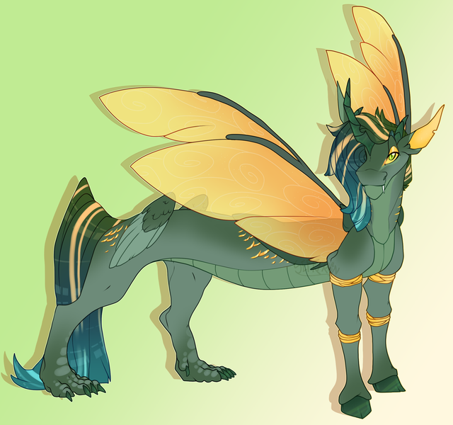 Size: 2314x2170 | Tagged: safe, artist:seffiron, derpibooru import, oc, oc:daffodil, hybrid, image, interspecies offspring, male, offspring, parent:discord, parent:queen chrysalis, parents:discolis, png, solo