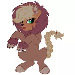 Size: 4000x4000 | Tagged: safe, artist:vetta, derpibooru import, applejack, earth pony, pony, animal costume, applelion, clothes, costume, cute, halloween, halloween costume, holiday, image, jackabetes, open mouth, png, solo