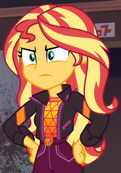 2423743 - safe, derpibooru import, screencap, sunset shimmer, equestria  girls, equestria girls series, sunset&#39;s backstage pass!, spoiler:eqg series  (season 2), cropped, image, png, solo - Twibooru