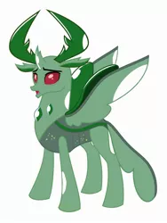 Size: 1800x2400 | Tagged: safe, derpibooru import, edit, editor:totodile007, idw, vector edit, thorax, changedling, changeling, undead, zombie, image, jpeg, king thorax, simple background, solo, vector, white background, zombot