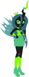 Size: 322x840 | Tagged: safe, artist:sturk-fontaine, derpibooru import, queen chrysalis, changeling, changeling queen, equestria girls, base used, breasts, cleavage, equestria girls-ified, female, image, png, ponied up, simple background, solo, ultimate chrysalis, white background