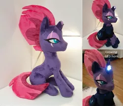 Size: 2264x1952 | Tagged: safe, artist:epicrainbowcrafts, derpibooru import, tempest shadow, pony, unicorn, broken horn, horn, image, irl, jpeg, photo, plushie, solo