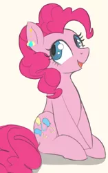 Size: 1317x2100 | Tagged: safe, artist:wallswallswalls, derpibooru import, pinkie pie, earth pony, ear piercing, earring, image, jewelry, piercing, png, solo