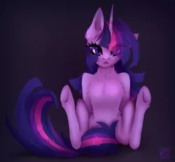 Size: 1300x1200 | Tagged: safe, artist:elektra-gertly, derpibooru import, twilight sparkle, pony, chest fluff, ear fluff, eye clipping through hair, fluffy, image, leg fluff, png, shoulder fluff, sitting, solo, strategically covered, tail censor, underhoof