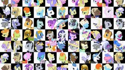 Size: 1280x720 | Tagged: safe, derpibooru import, screencap, amethyst star, bon bon, bruce mane, caesar, caramel, count caesar, dainty dove, dane tee dove, derpy hooves, diamond mint, earl grey, eclair créme, fancypants, fine line, fleur-de-lis, four step, golden gavel, jangles, jet set, justah bill, lady justice, lemony gem, linky, lucky clover, lyrica lilac, maxie, midnight fun, neon lights, orange blossom, orion, parasol, perfect pace, perry pierce, photo finish, picture frame (character), picture perfect, pish posh, pokey pierce, ponet, pretty vision, prim posy, primrose, pristine, rarity, regal candent, rising star, royal ribbon, sapphire shores, shoeshine, shooting star (character), silver frames, soigne folio, spring forward, stella lashes, swan dive, swan song, sweetie drops, swift justice, tall order, upper crust, vance van vendington, earth pony, pegasus, pony, unicorn, sweet and elite, derpy being derpy, elise, female, image, male, mare, picture frame, png, stallion, stella, wall of tags