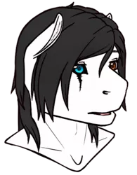 Size: 373x477 | Tagged: safe, artist:imreer, derpibooru import, oc, oc:richard, unofficial characters only, earth pony, bust, earth pony oc, eye scar, heterochromia, image, male, png, scar, simple background, solo, transparent background