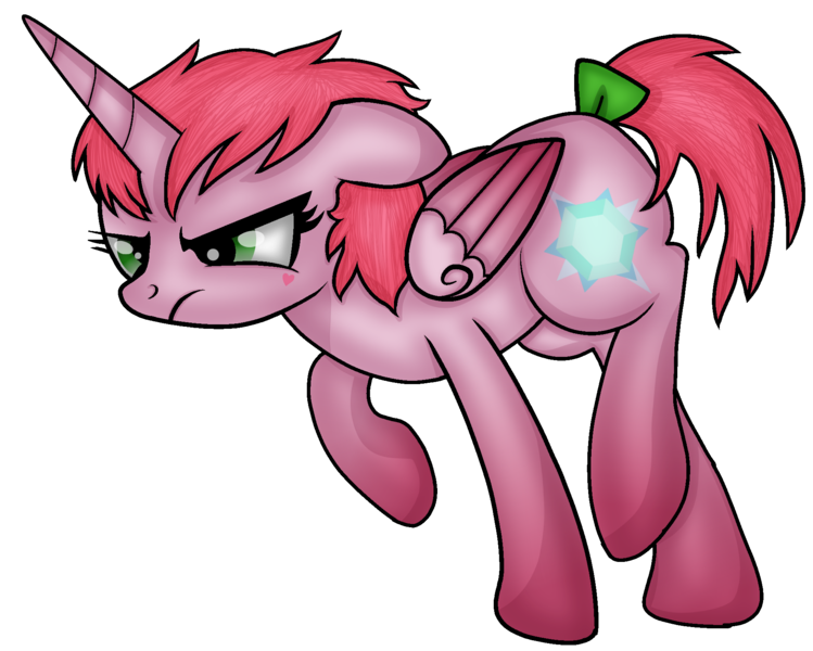 Size: 1907x1527 | Tagged: safe, artist:muhammad yunus, derpibooru import, ponified, alicorn, pony, my little pony 'n friends, 2018, aelita schaeffer, base used, bow, cutie mark, female, g1 to g4, generation leap, heart, image, mare, png, simple background, solo, tail bow, transparent background